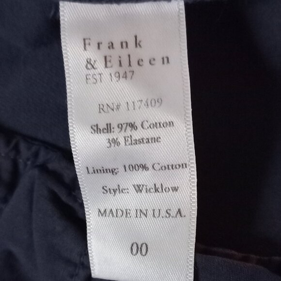 FRANK & EILEEN Wicklowthe Italian Chino navy stretch chinos - Picture 10 of 10